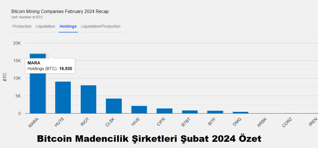 Bitcoin Madencilik Şirketleri Şubat 2024 Özeti